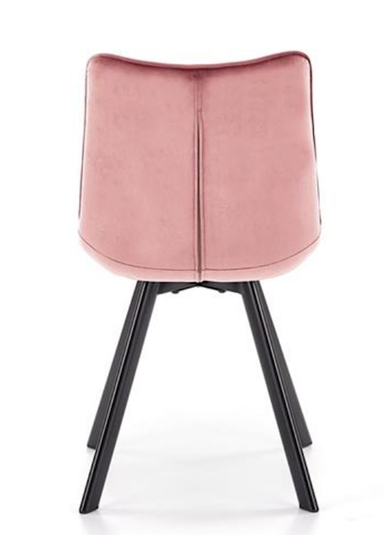 Krzesło tapicerowane Derisa różowe  - zdjęcie 6