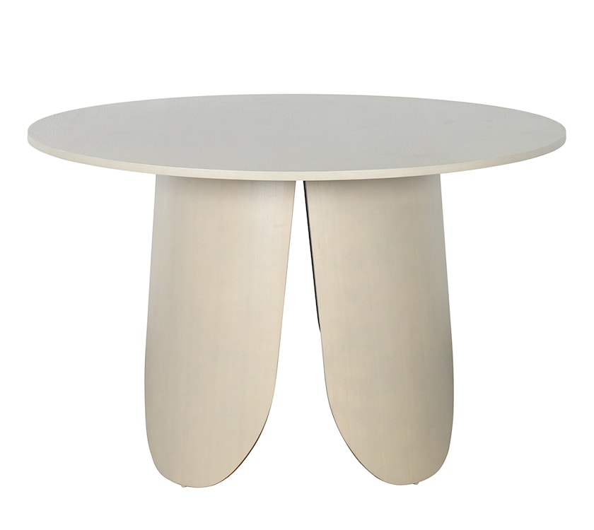 Stół do jadalni okrągły Vivially średnica 120 cm dąb bielony  - zdjęcie 6