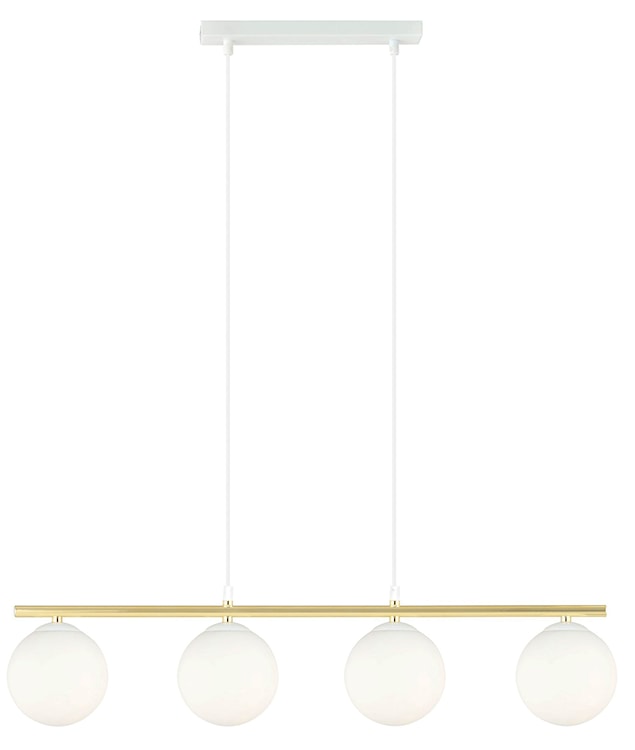 Lampa wisząca Ventisso biało-złota x4  - zdjęcie 4