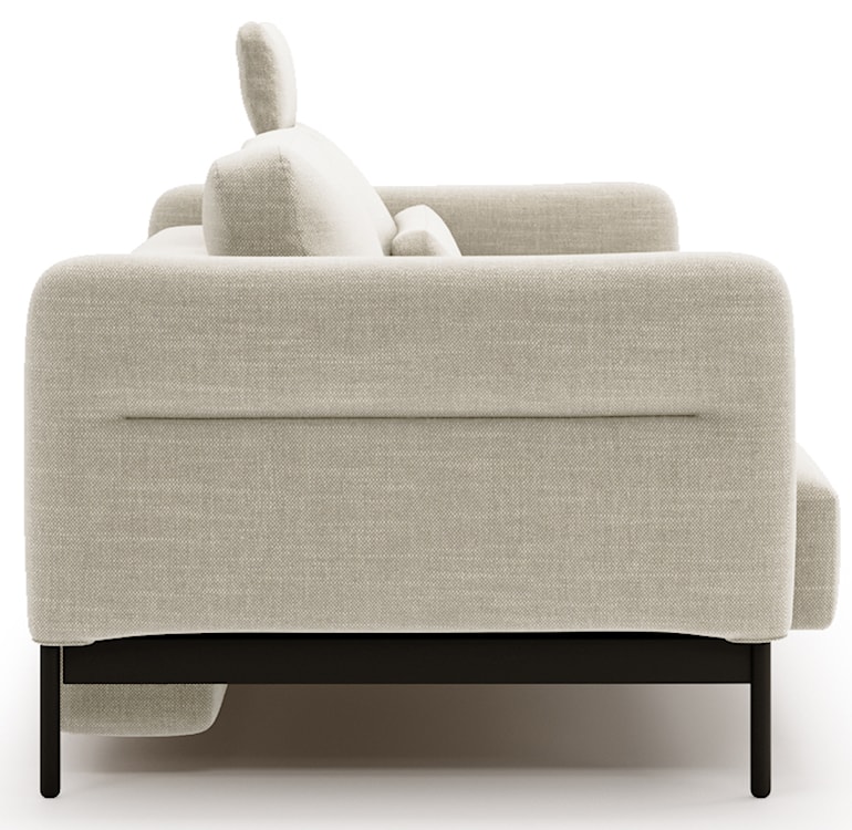 Kanapa rozkładana trzyosobowa Solianero kremowa plecionka  - zdjęcie 9