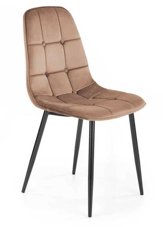 Krzesło tapicerowane Ligally pikowane beżowe