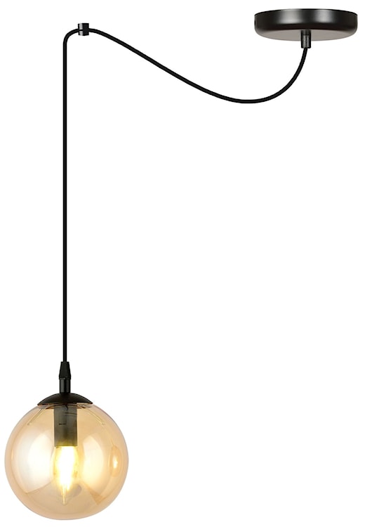 Lampa wisząca Vetralla miodowa  - zdjęcie 3