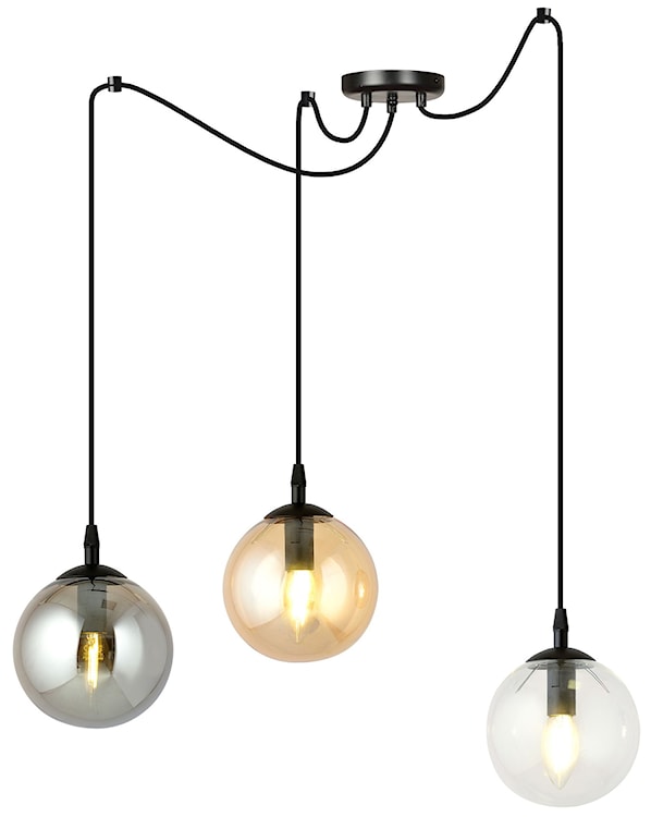 Lampa wisząca Vetralla mix kolorów x3  - zdjęcie 3