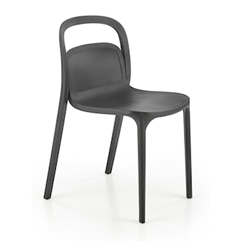 Krzesło z tworzywa Collously czarne