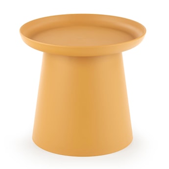 Stolik kawowy okrągły Fevely 50 cm żółty