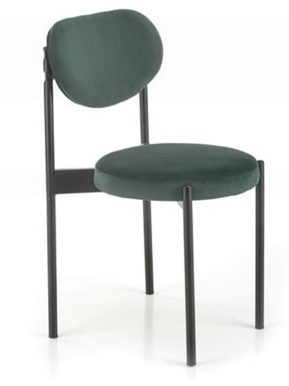 Krzesło tapicerowane Gaspler zielony velvet  - zdjęcie 3