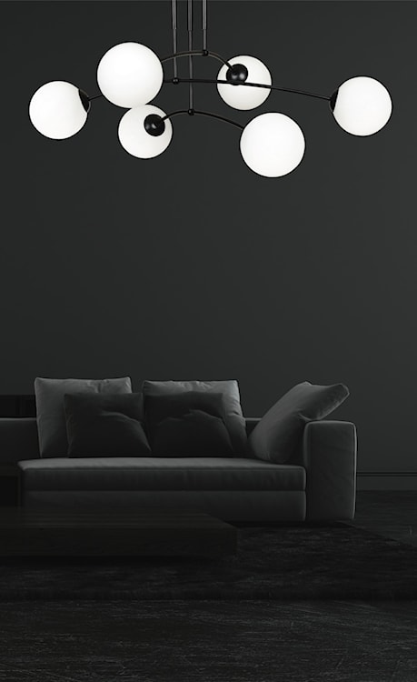 Lampa sufitowa Vinadio czarna x6  - zdjęcie 9