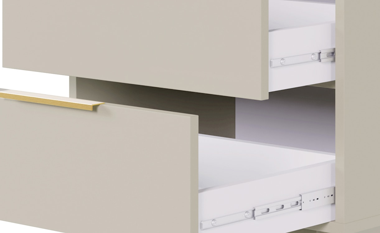 Szafka nocna Viviaro z dwiema szufladami 54 cm kaszmir  - zdjęcie 7