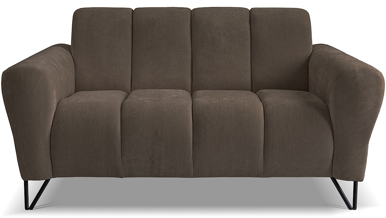 Sofa dwuosobowa Volare brązowa szenil łatwoczyszczący 