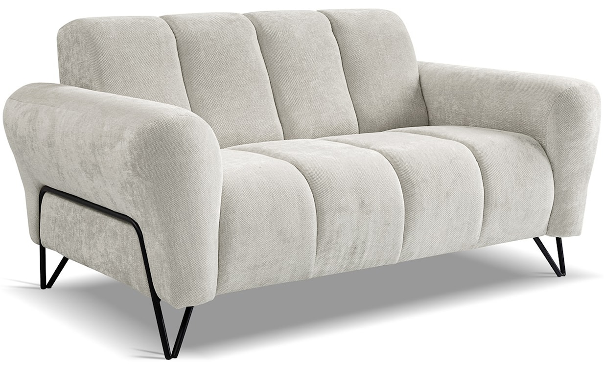Sofa dwuosobowa Volare kremowa szenil łatwoczyszczący  - zdjęcie 3