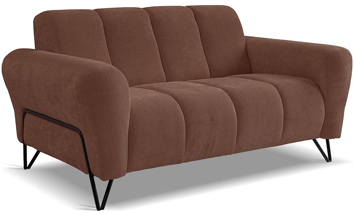 Sofa dwuosobowa Volare miedziana szenil łatwoczyszczący  - zdjęcie 3