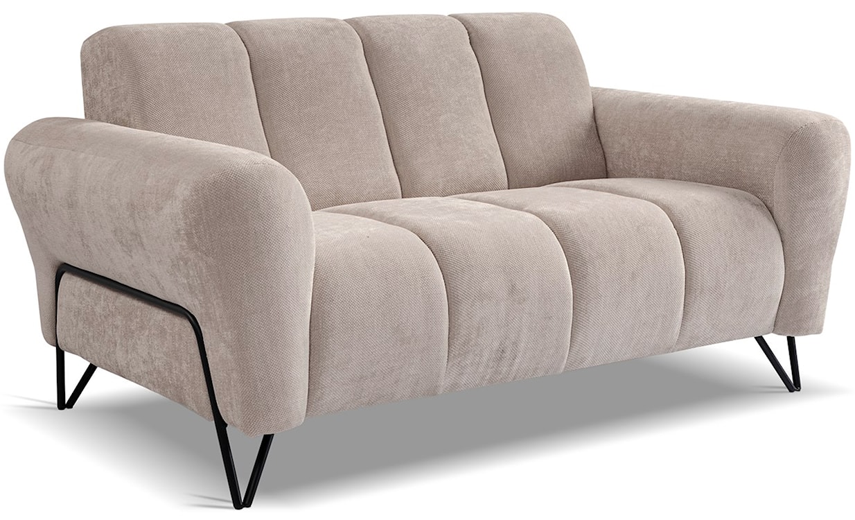 Sofa dwuosobowa Volare beżowa szenil łatwoczyszczący  - zdjęcie 3