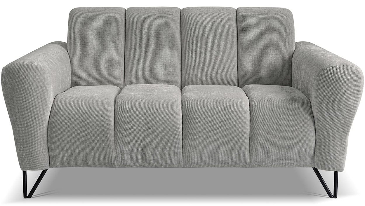 Sofa dwuosobowa Volare jasnoszara szenil łatwoczyszczący 