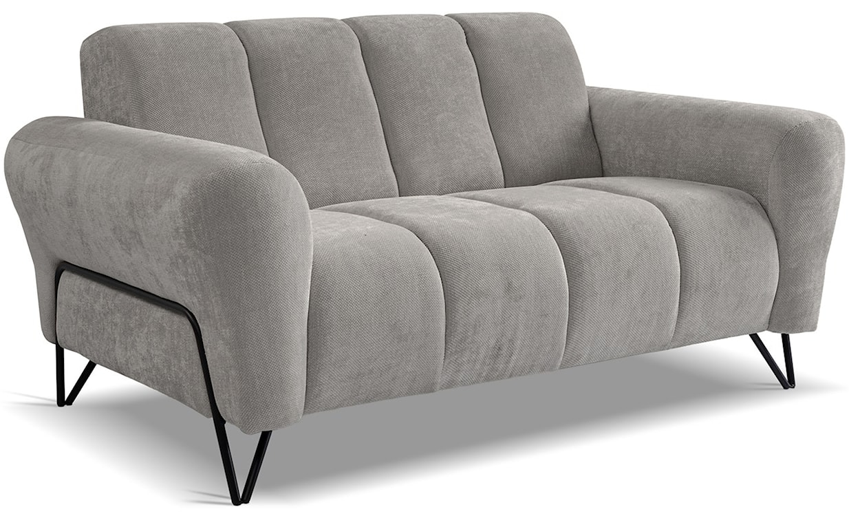 Sofa dwuosobowa Volare szarobeżowa szenil łatwoczyszczący  - zdjęcie 3