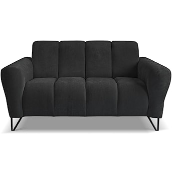 Sofa dwuosobowa Volare czarna szenil łatwoczyszczący