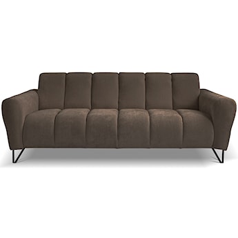 Sofa trzyosobowa Volare brązowa szenil łatwoczyszczący