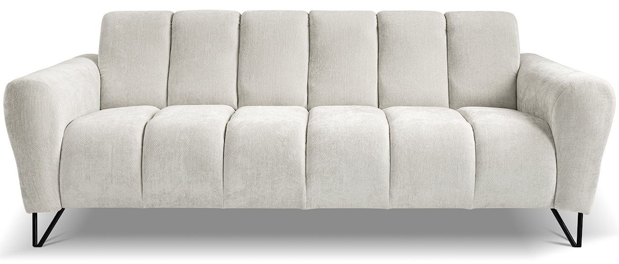 Sofa trzyosobowa Volare kremowa szenil łatwoczyszczący 