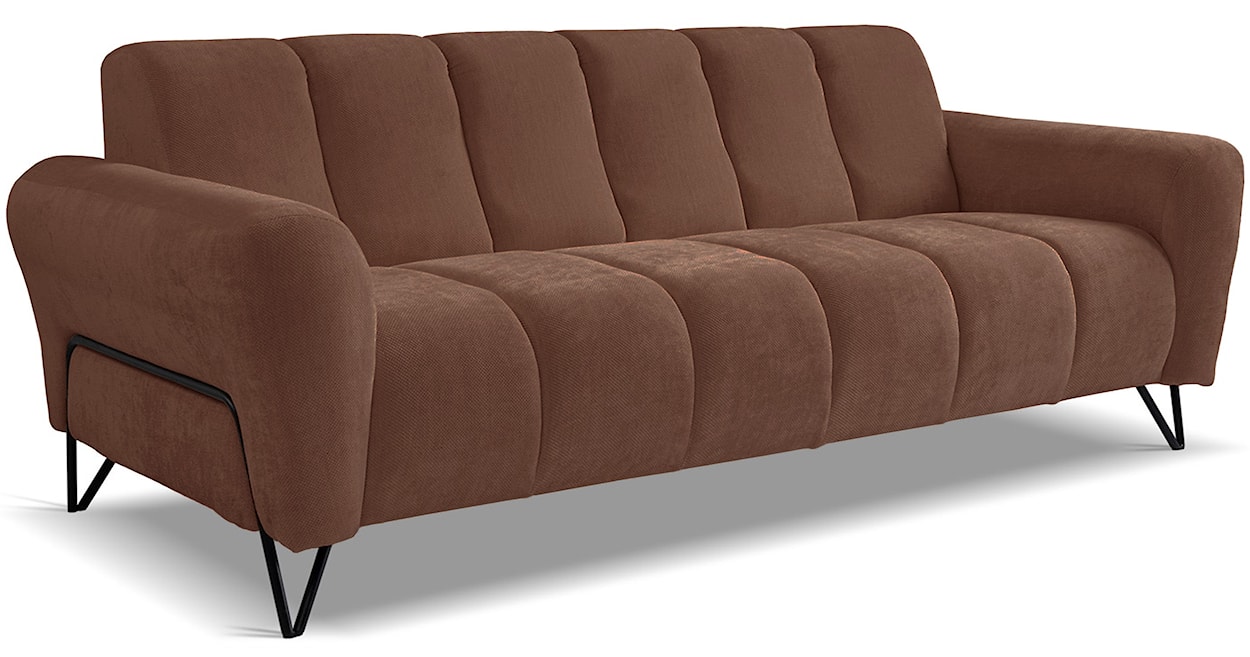 Sofa trzyosobowa Volare miedziana szenil łatwoczyszczący  - zdjęcie 3