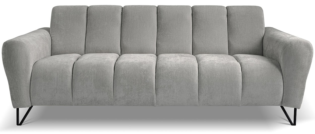Sofa trzyosobowa Volare jasnoszara szenil łatwoczyszczący 