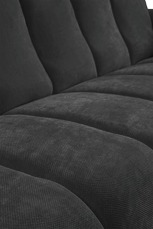 Sofa trzyosobowa Volare czarna szenil łatwoczyszczący  - zdjęcie 5