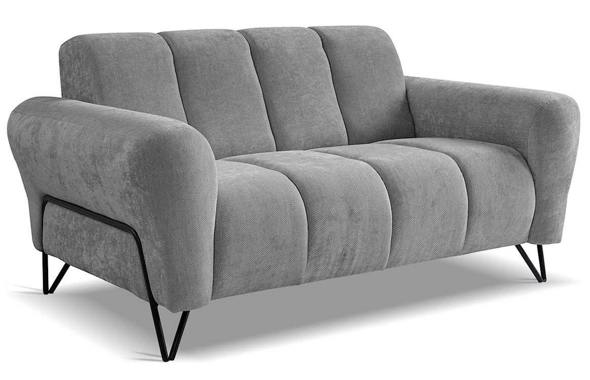Sofa dwuosobowa Volare szara szenil 