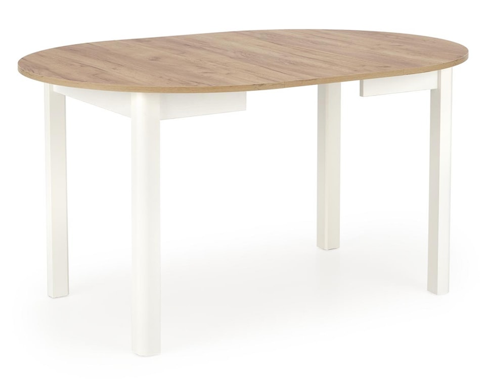 Stół rozkładany Nelloom 102-142x102 dąb craft/ biały  - zdjęcie 7