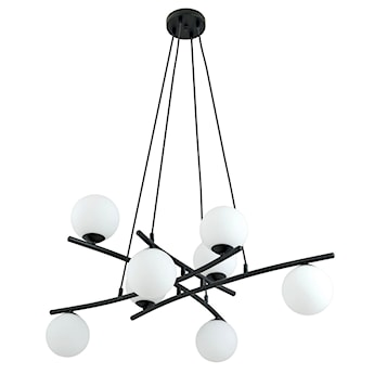Lampa wisząca Vrestello czarno-biała x8