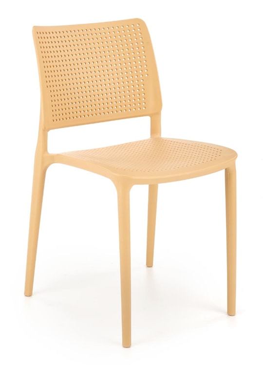 Krzesło z tworzywa Discyll pomarańczowy  - zdjęcie 4