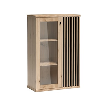 Witryna Lamelia jednodrzwiowa z lamelami w kolorze Artisan