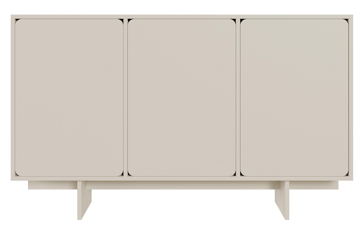 Komoda trzydrzwiowa Wuwu 150 cm szarobeżowa