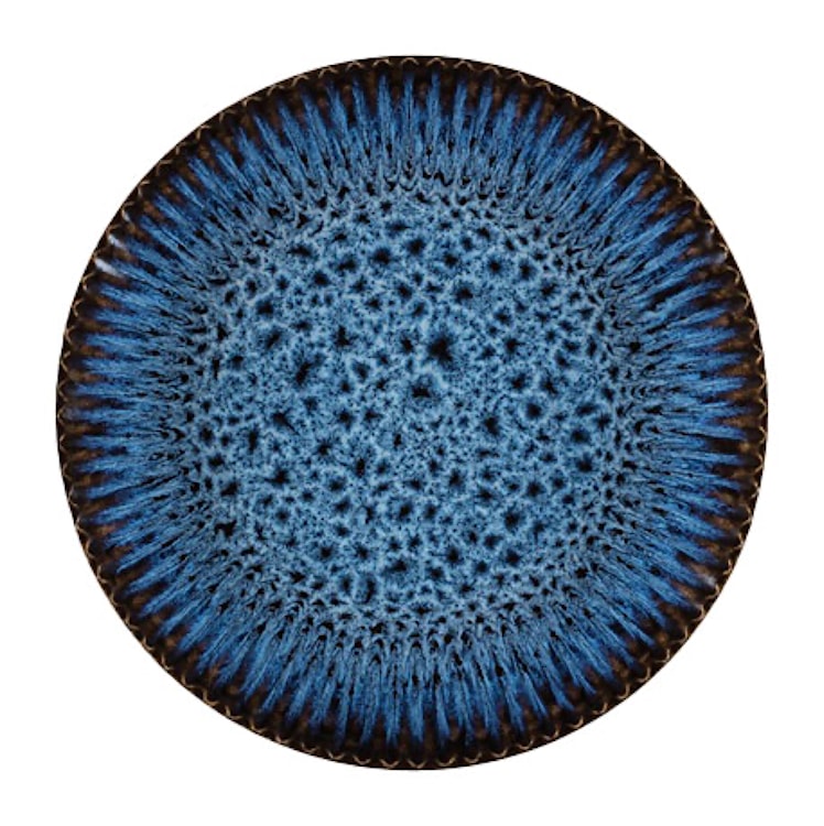 Talerz płytki Cosmos 21 cm ceramiczny niebieski 