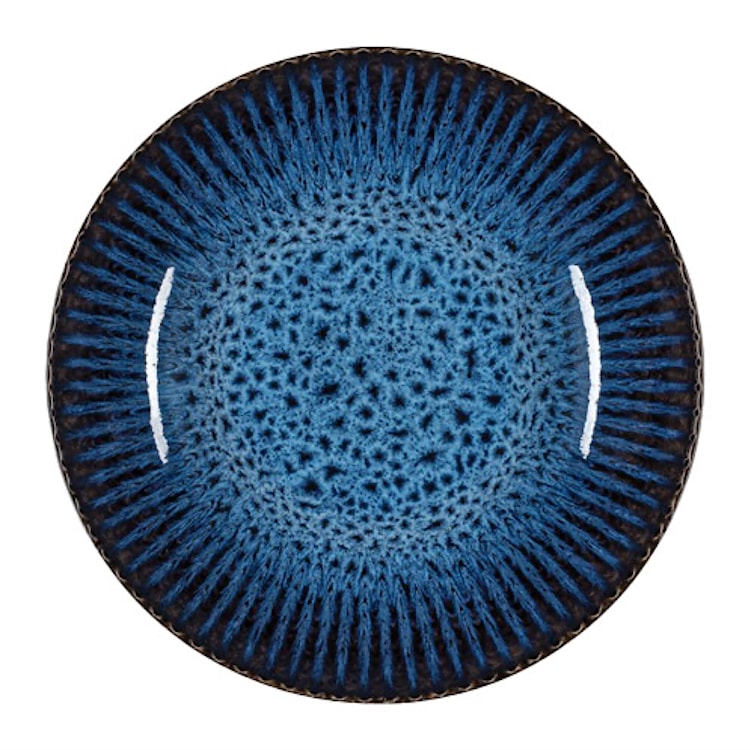 Talerz głęboki Cosmos 22 cm ceramiczny niebieski  - zdjęcie 2