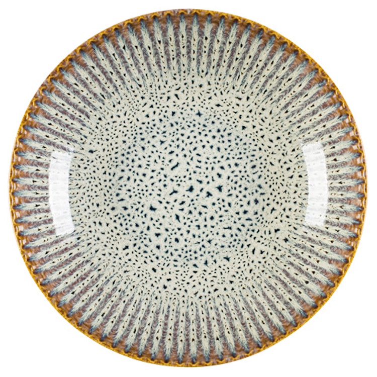 Talerz głęboki Desert 22 cm ceramiczny niebiesko-brązowy  - zdjęcie 2