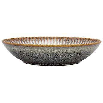 Talerz głęboki Desert 22 cm ceramiczny niebiesko-brązowy