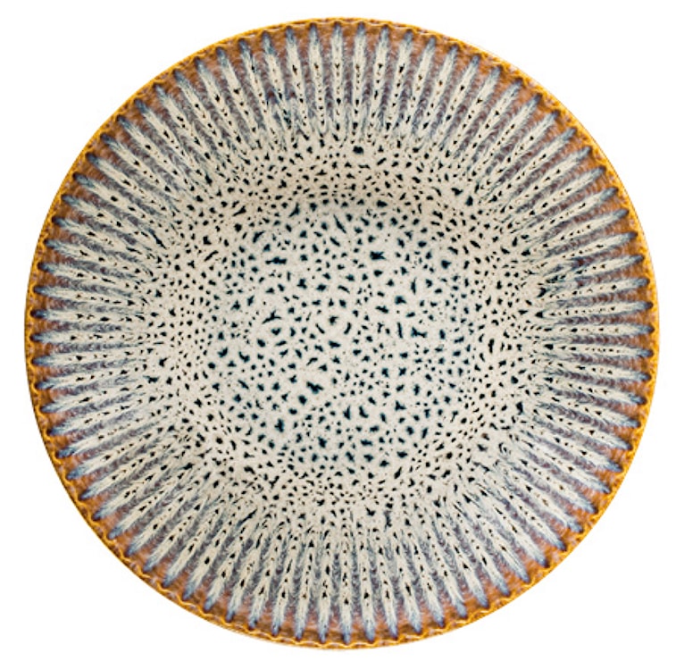 Talerz głęboki Desert 22 cm ceramiczny niebiesko-brązowy  - zdjęcie 4