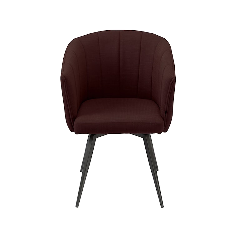 Krzesło tapicerowane obrotowe Spinosa w tkaninie hydrofobowej bordowe  - zdjęcie 2