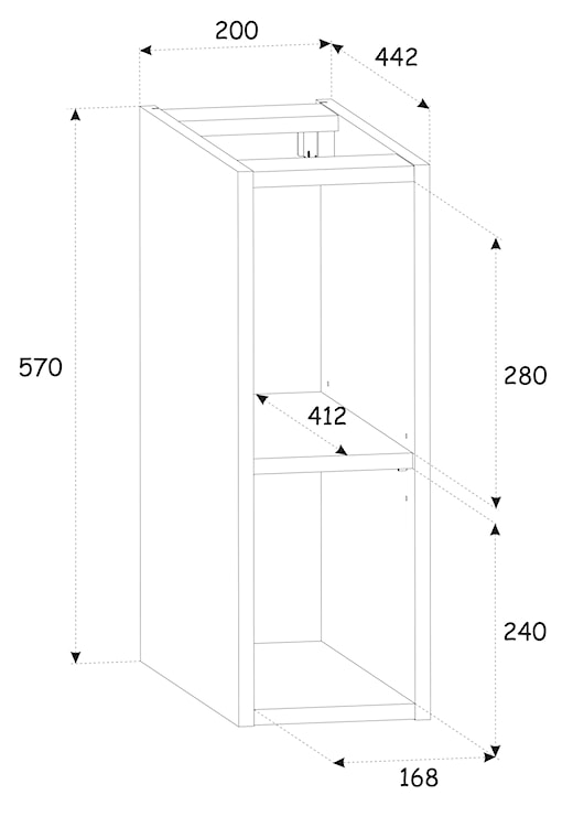 Szafka łazienkowa dwuszufladowa Temirni z blatem i otwartymi półkami 80 cm czarna/dąb wotan  - zdjęcie 12