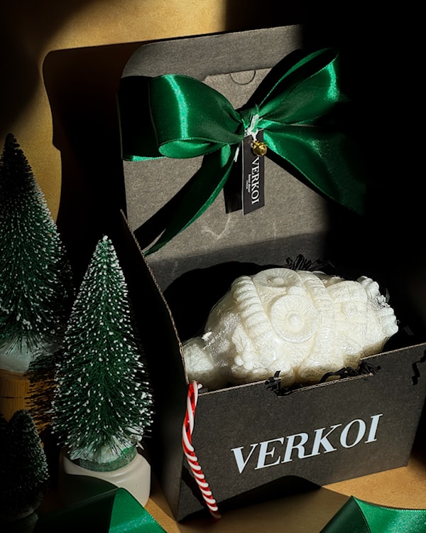 Świeca z wosku palmowego Christmas Owl 320 g  - zdjęcie 3