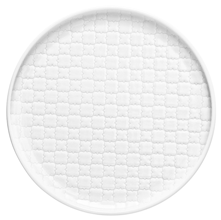 Talerz płytki porcelanowy Marrakesz 20 cm biały 