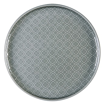 Talerz płytki porcelanowy Marrakesz 20 cm szary