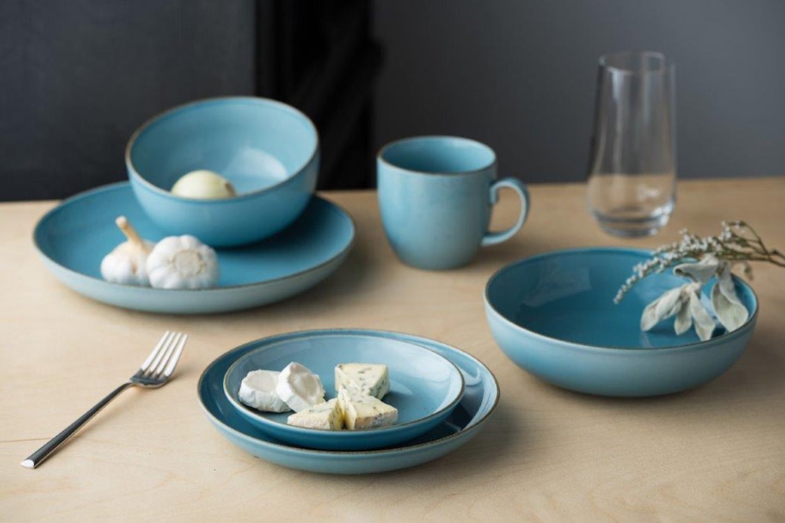 Miska salaterka porcelanowa Rondo 16 cm niebieska  - zdjęcie 3