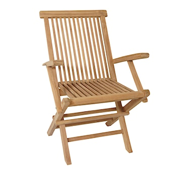 Krzesło ogrodowe Blearty składane z drewna tekowego