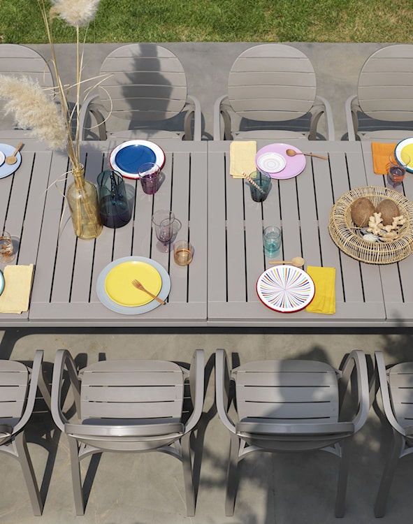 Krzesło ogrodowe Palma Nardi z certyfikowanego tworzywa  brązowe  - zdjęcie 2