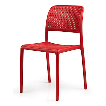 Krzesło ogrodowe Bora Nardi z certyfikowanego tworzywa czerwone