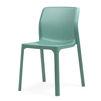 Krzesło ogrodowe Bit Nardi z certyfikowanego tworzywa turkusowe