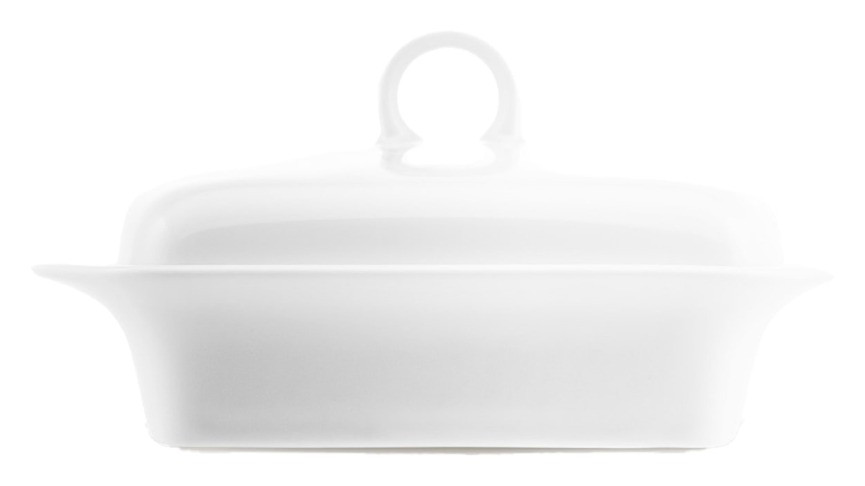 Maselniczka porcelanowa Magnolia biała 