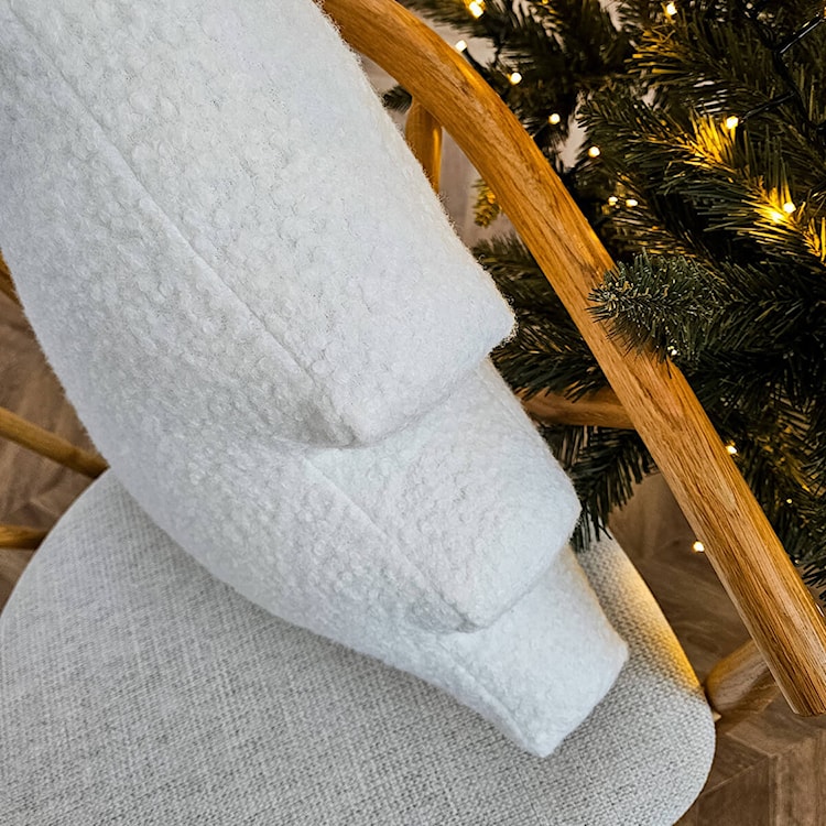 Poduszka Soft Loop 45x45 cm biała choinka  - zdjęcie 2