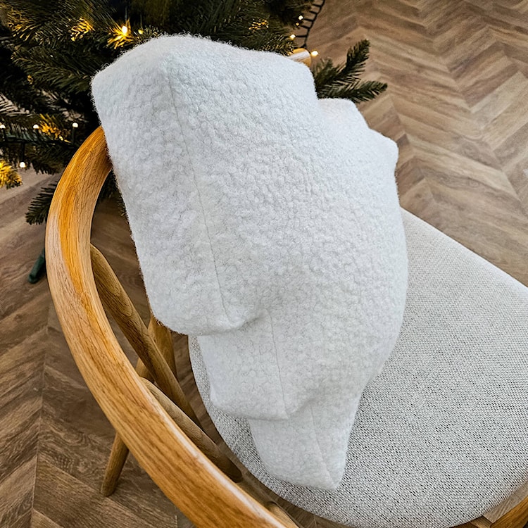 Poduszka Soft Loop 45x45 cm biała choinka  - zdjęcie 3