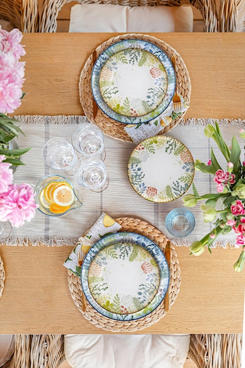Talerz płytki porcelanowy Daisy 20,5 cm wielokolorowy  - zdjęcie 6