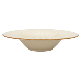 Talerz głęboki do pasty porcelanowy Art. 30 cm beżowy